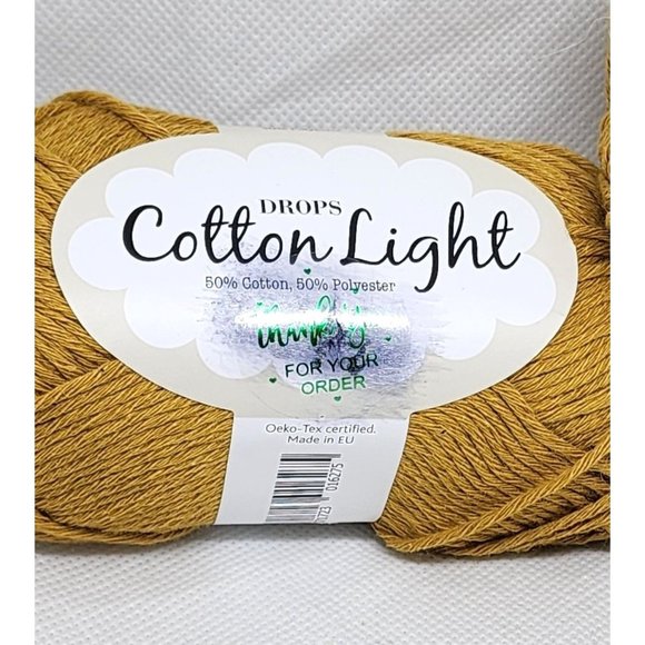 Drops Cotton Light Yarn - Color 36, Dyelot 079 - Cotton/Polyester Blend - Picture 9 of 12